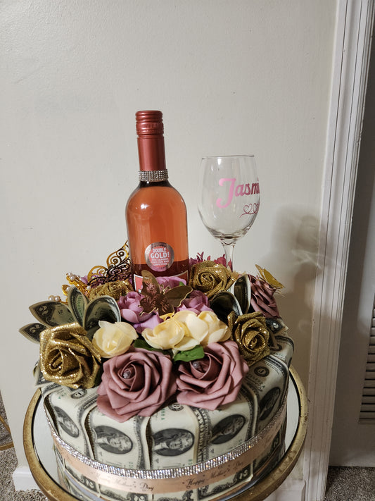 $50 Beverage money cake (MONEY IS INCLUDED WITH THE TOTAL PRICE)